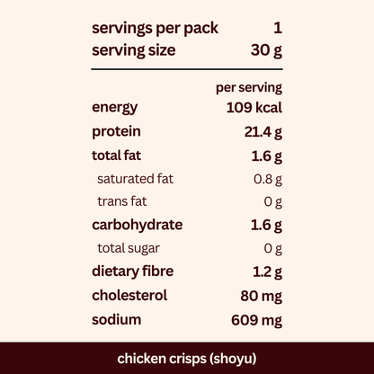 [Pre-Order] chicken crisp (shoyu)